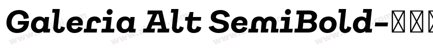 Galeria Alt SemiBold字体转换